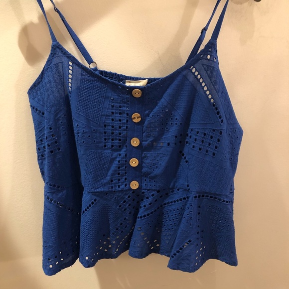 🆕 Altar’d state • blue cropped tank top - Picture 4 of 5